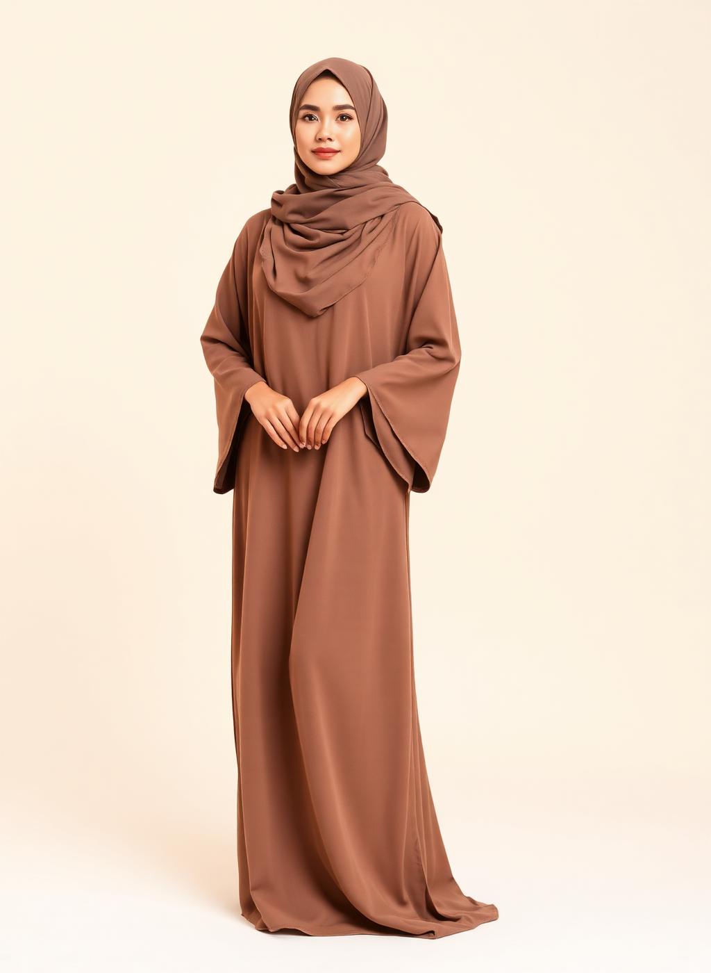 Abaya Safiya — Kimono Taupe